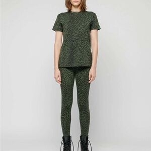 Ragdoll LA Dark Army Green Leopard / Cheetah Animal Print Leggings